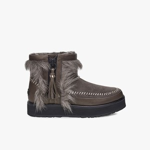 Ugg Fluff Punk Women Classic Boots Black/Olive (9472NMDQI)